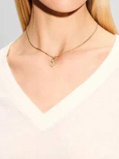 Small Single Initial La Firma Necklace