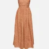 Strapless Lace Up Dress