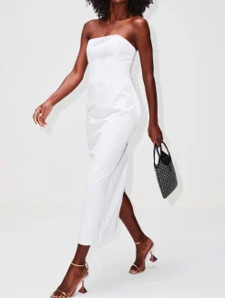 Strapless Midi Dress