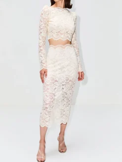 Stretch Lace Crop Top