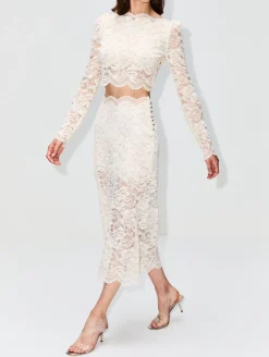 Stretch Lace Skirt