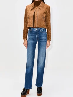 Stretch Leather Jacket
