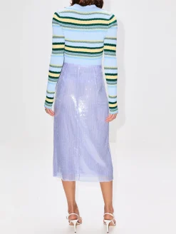 Stripe Jacquard Top