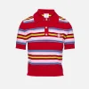 Striped Polo Top
