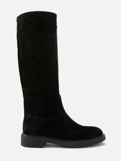 Suede Riding Boot
