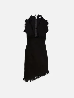 Textured Sleeveless Mini Dress