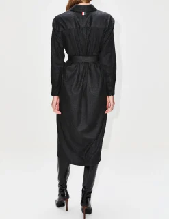 Tie Waist Shirt Dress