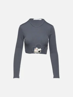 Trio Stone Cropped Top