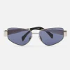 Triomphe Metal Geometric Sunglasses