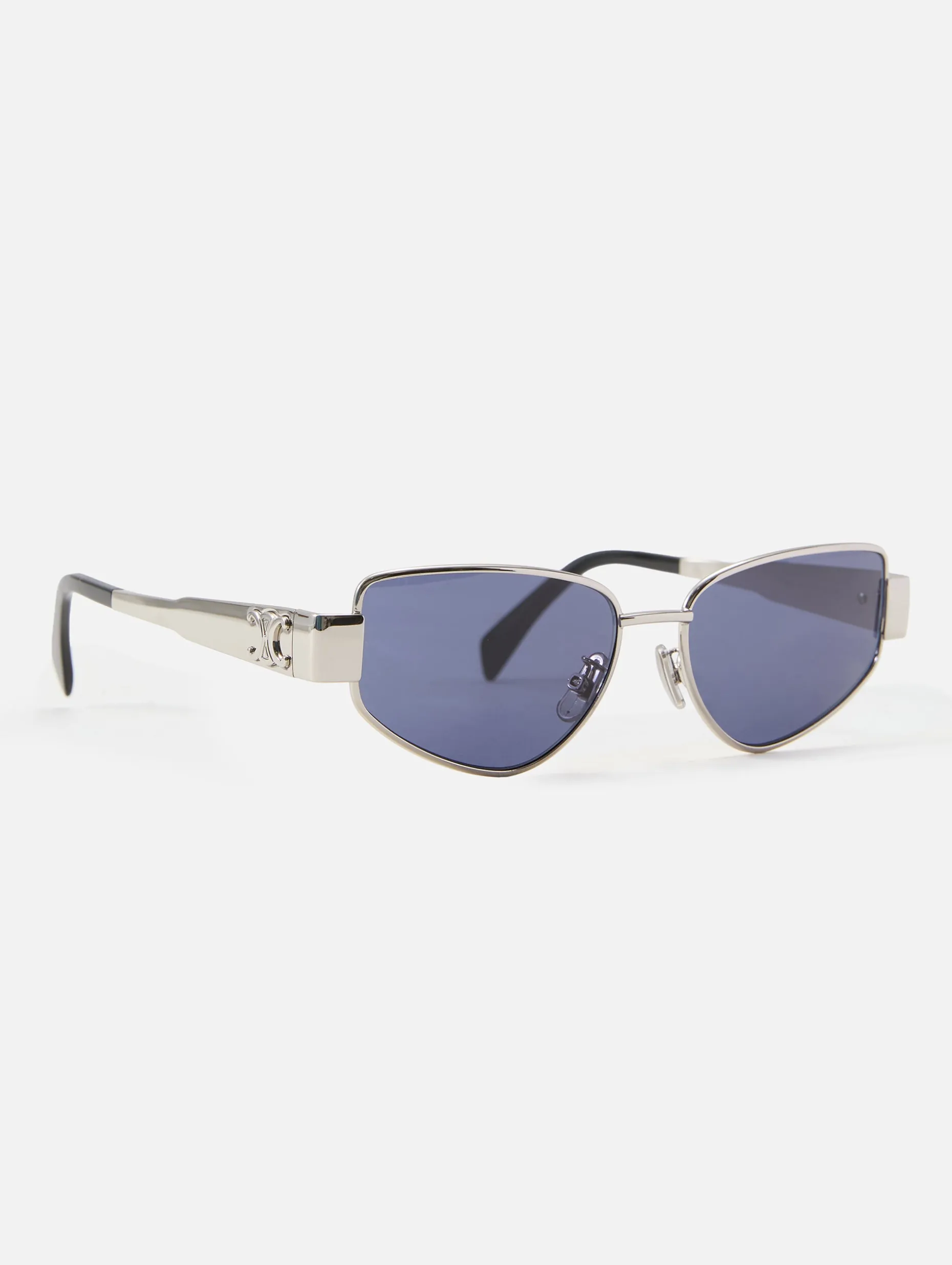 Triomphe Metal Geometric Sunglasses