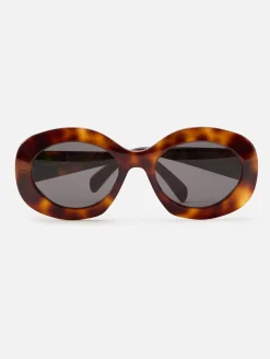 Triomphe Oval Oversized Sunglasses