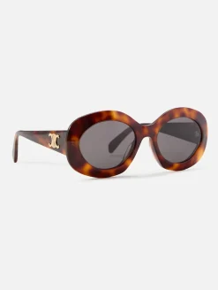 Triomphe Oval Oversized Sunglasses