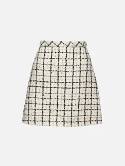 Tweed Check Skirt