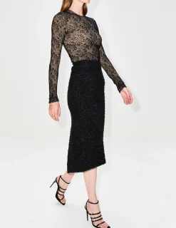 Tweed Midi Skirt