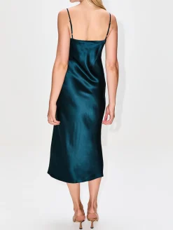 V Neck Bias Cut Cami Dress