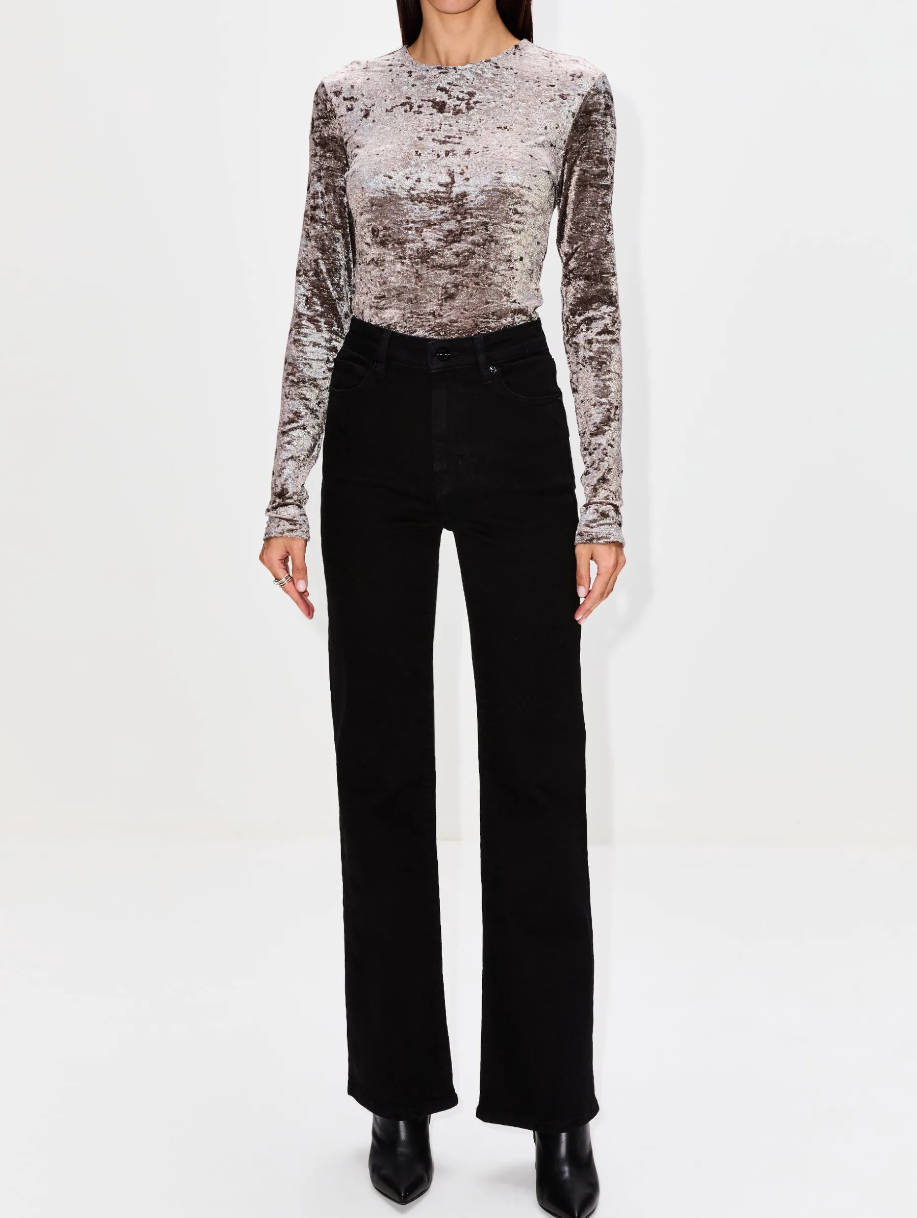 Velvet Long Sleeve Top