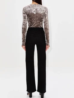 Velvet Long Sleeve Top