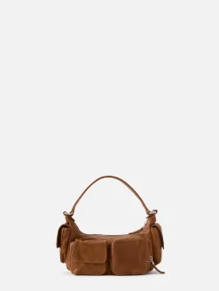Washed Pocket Shoulder Bag
