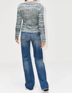 Wave Net Button Shirt