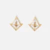 White Topaz and Diamond Twinkle Studs
