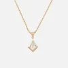 White Topaz and Diamond Twinkle Necklace
