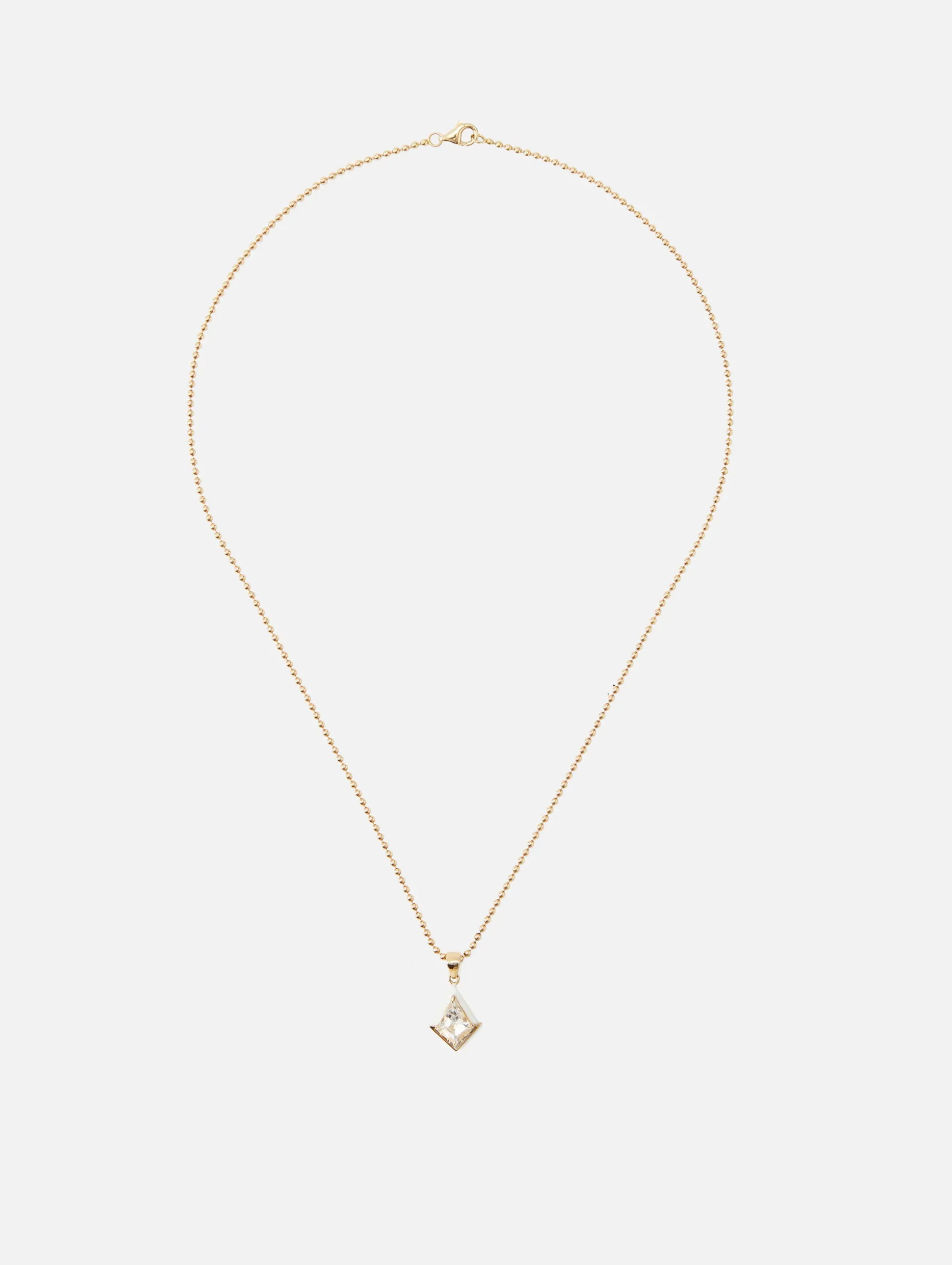 White Topaz and Diamond Twinkle Necklace