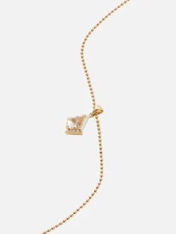 White Topaz and Diamond Twinkle Necklace