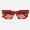 Wide Cat Eye Sunglasses