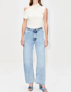 Wide Leg Column Jean