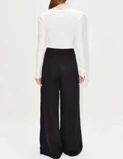 Wide Leg Pleat Pant