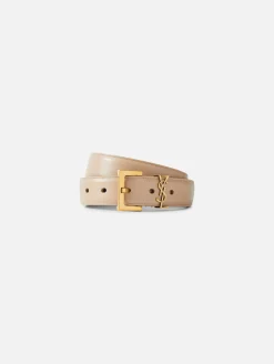 YSL 3CM Logo Belt
