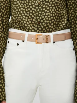 YSL 3CM Logo Belt