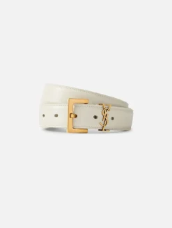 YSL 3CM Logo Belt