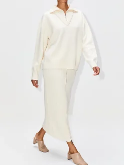 Zip Up Maxi Skirt